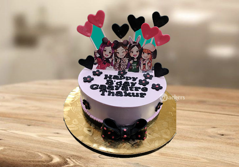 Diva Black Pink Cake