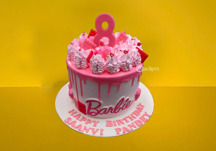 Crystals Barbie Cream Cake