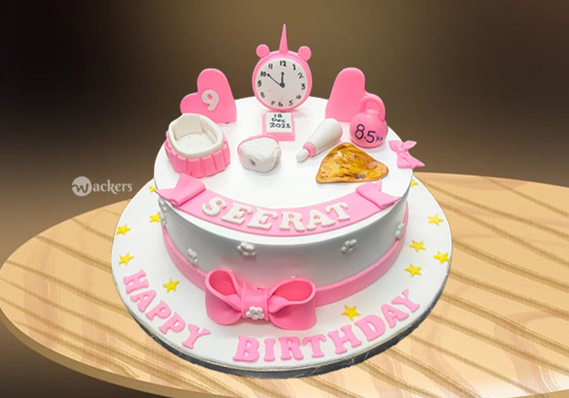 Baby Shower Fondant Cake