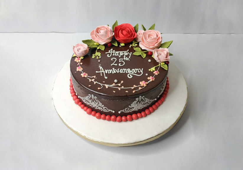 Choco Rose Anniversary Cake