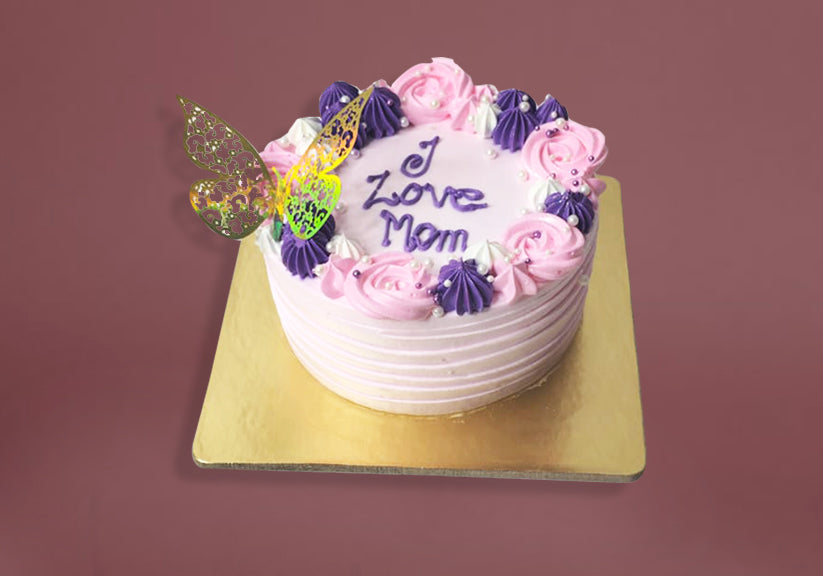 Purple Petals Cake