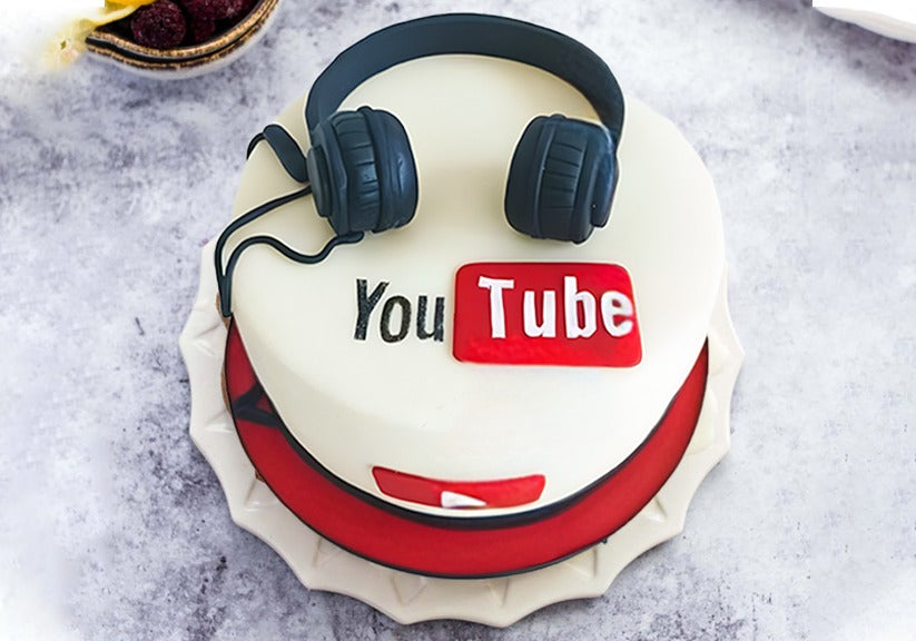 YouTube Star Fondant Cake