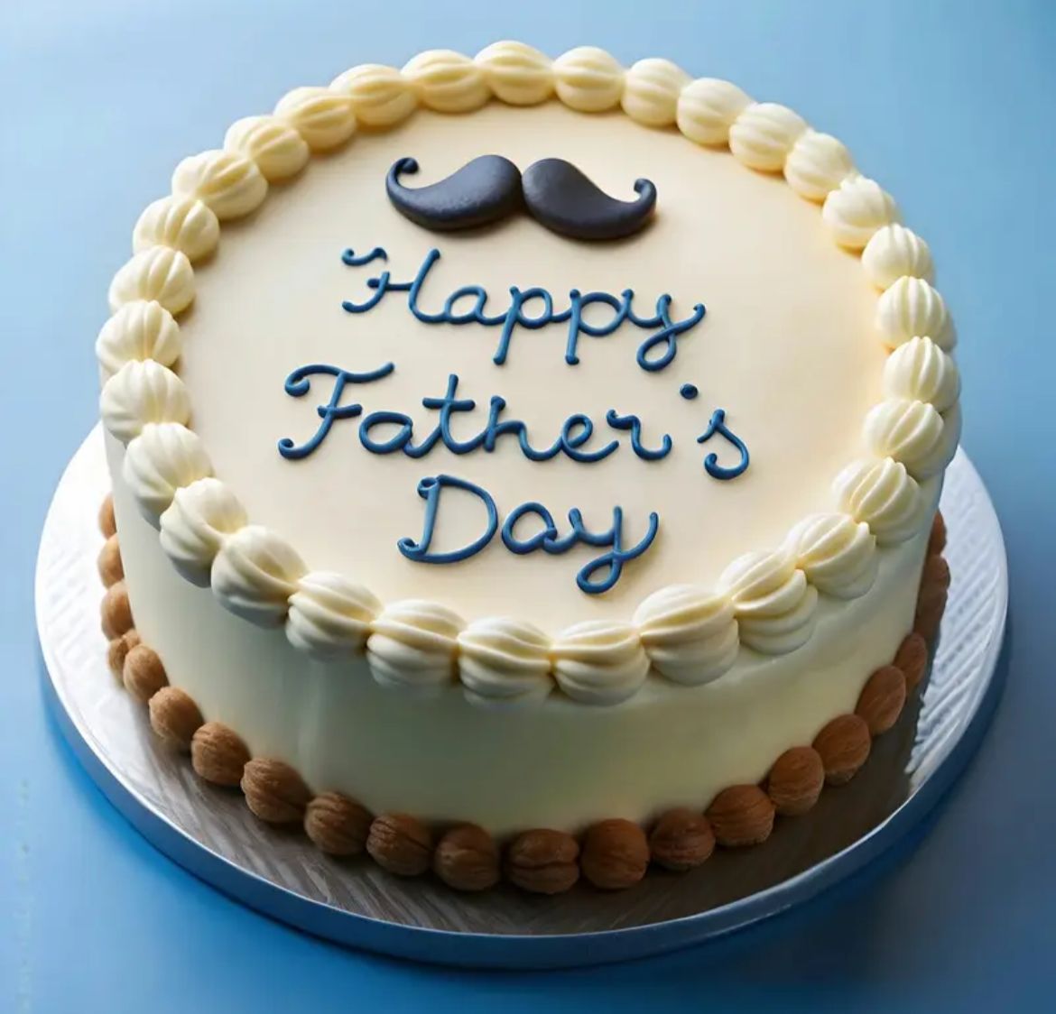 Classic Mustache Father’s Day Cake