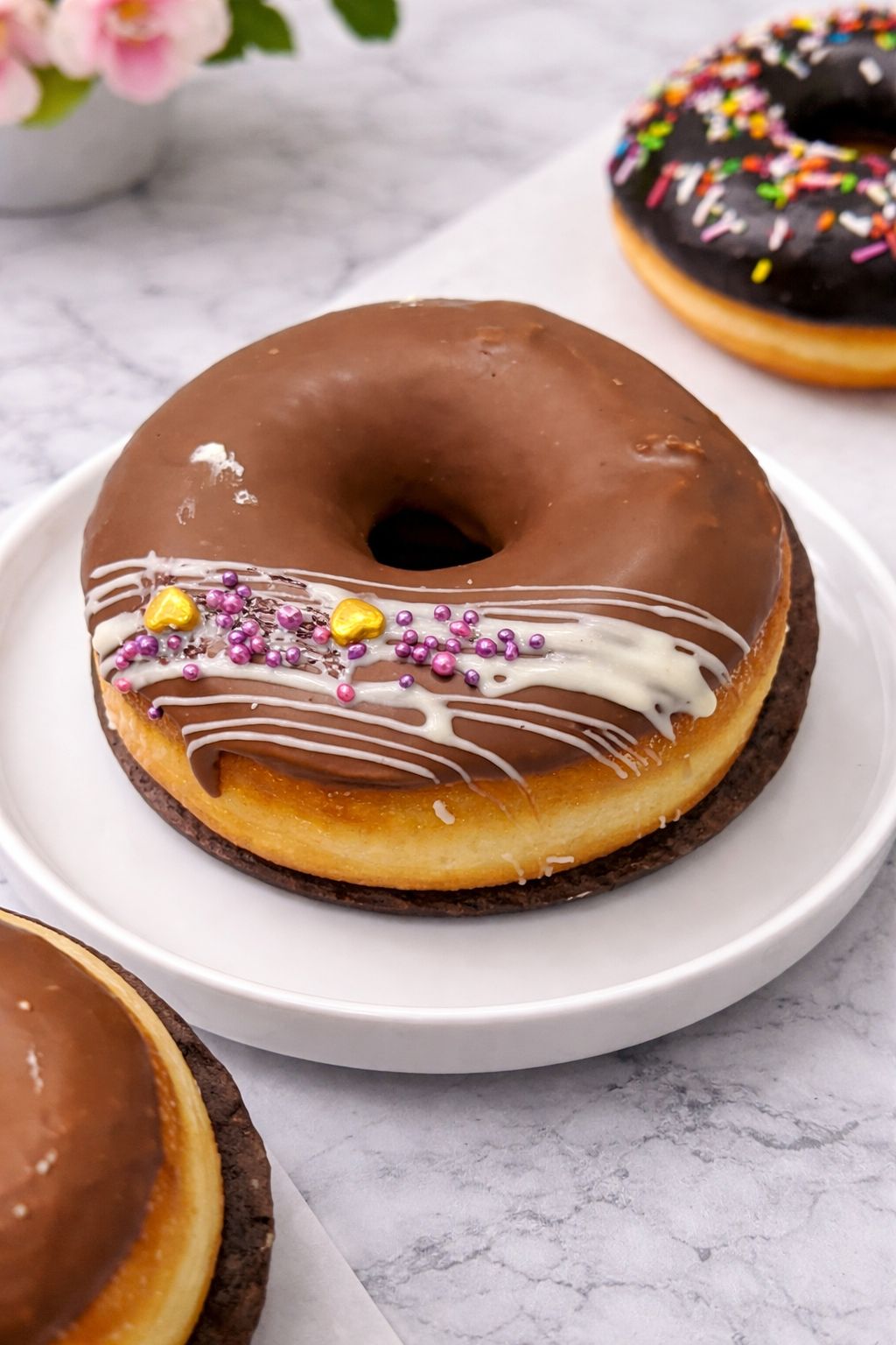 French vanilla filled doughnuts