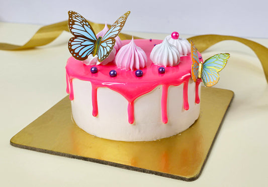 Stawberry Butterfly Bento Cake
