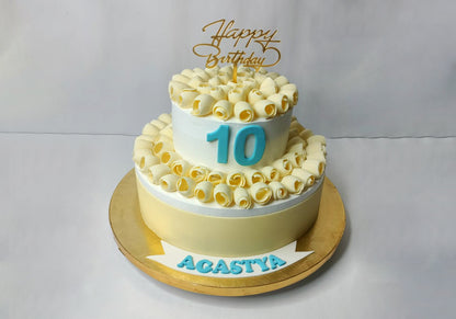 White Chocolate Cake 2 Tier