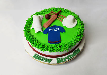 Cricket  Fondant Cake