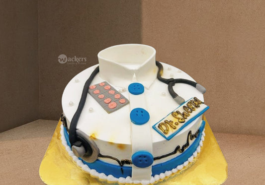 Doctor Theme Fondant Cake