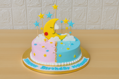 Twinkle Moon & Stars Cake
