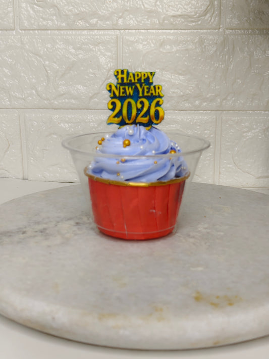 New year cup cake 2026