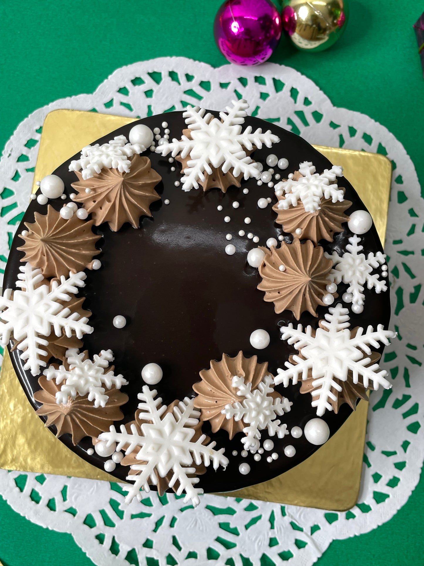 Christmas soft Truffle cake