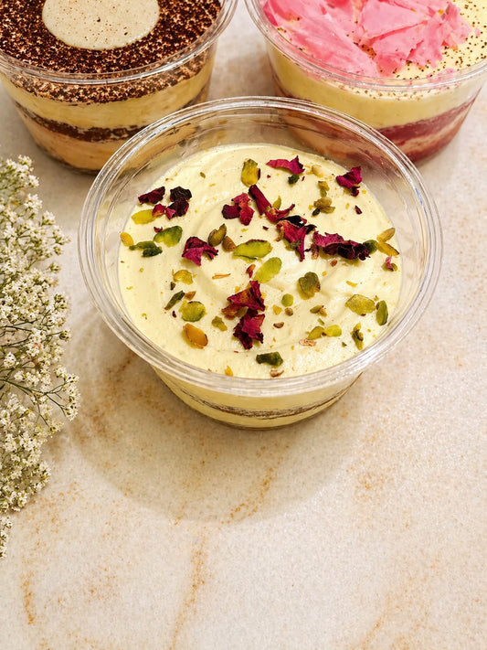 Rose pistachio tiramissu