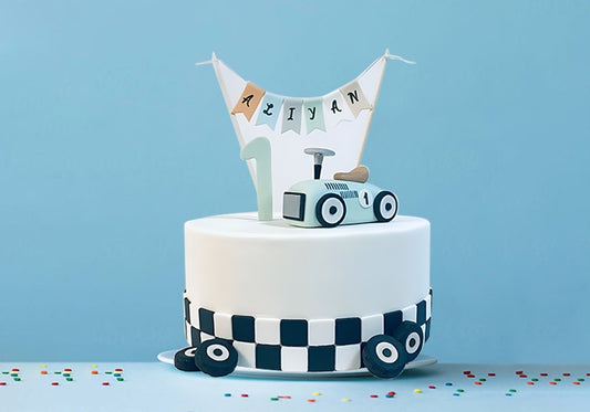 Little Racer Fondant Cake