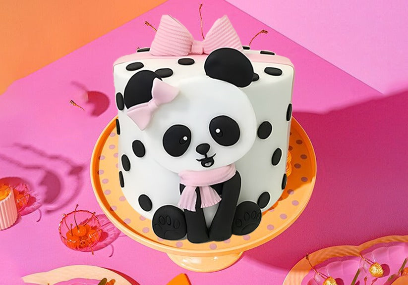 Panda Pop Fondant Cake