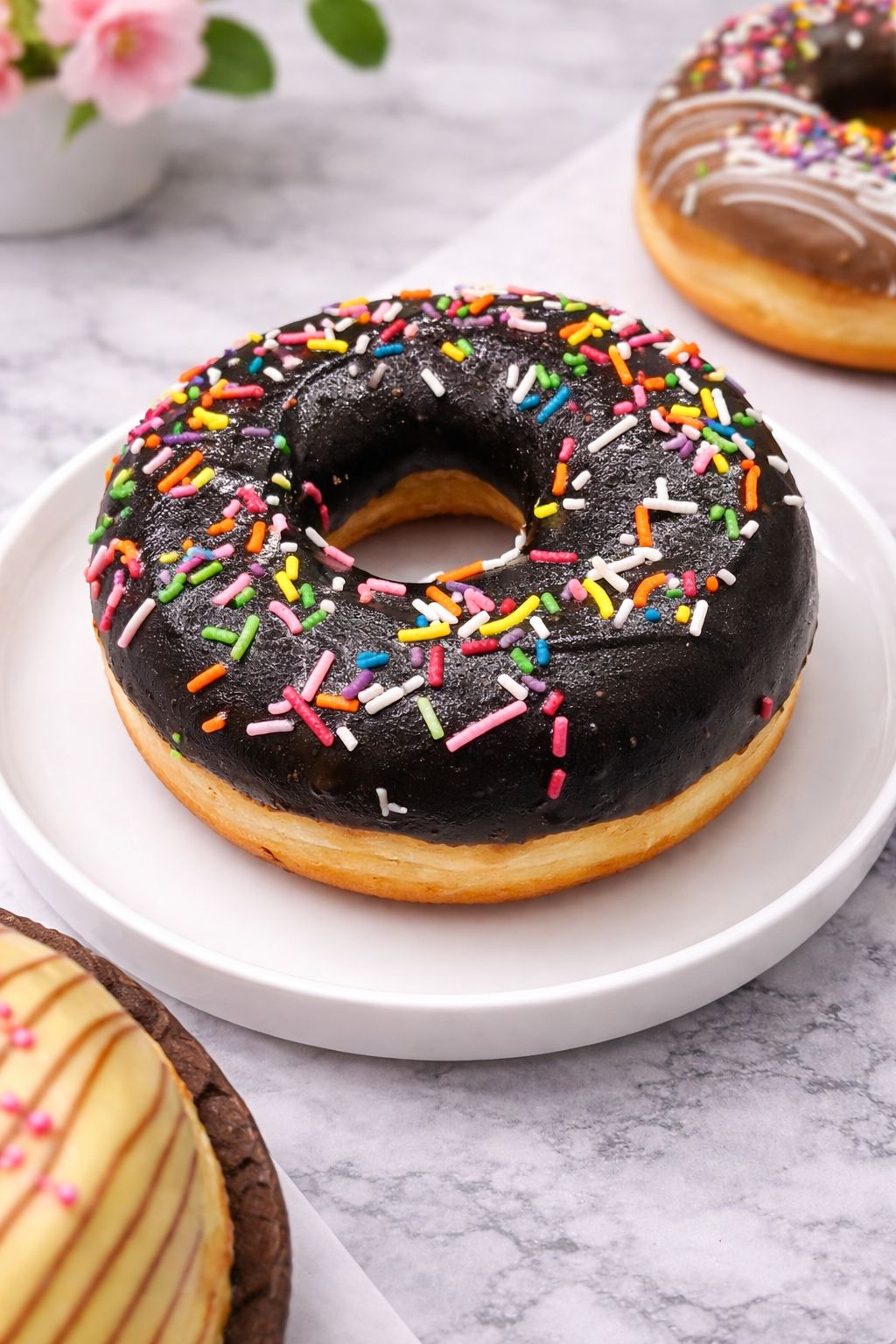 Chocolate filled doughnuts