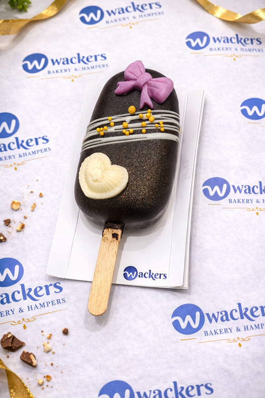 Dark chocolate popsicle