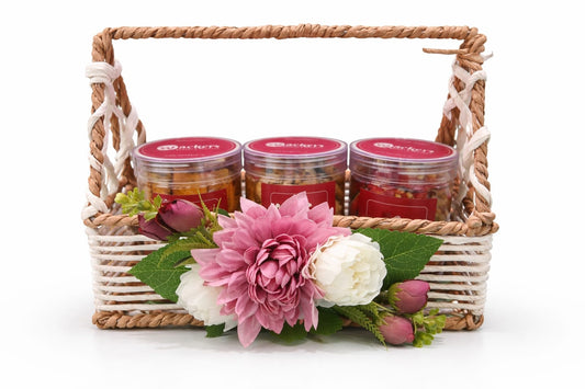 Handcrafted Flavors 3 Jar Basket