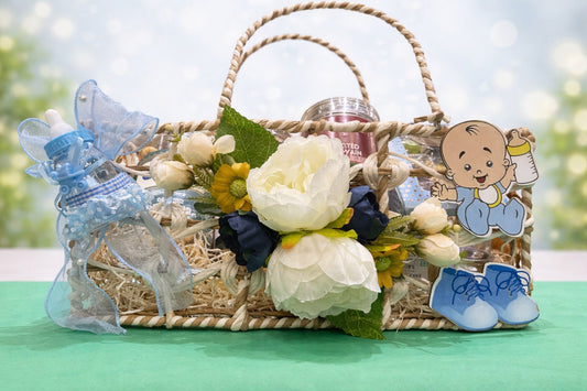 baby shower boy hamper