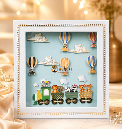 Kids Luxury Gift Box - Hot Air Balloon & Animal Train Theme
