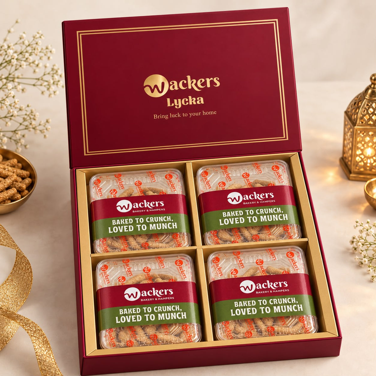 Wackers Premium Cookies Gift Box – Pack of 4